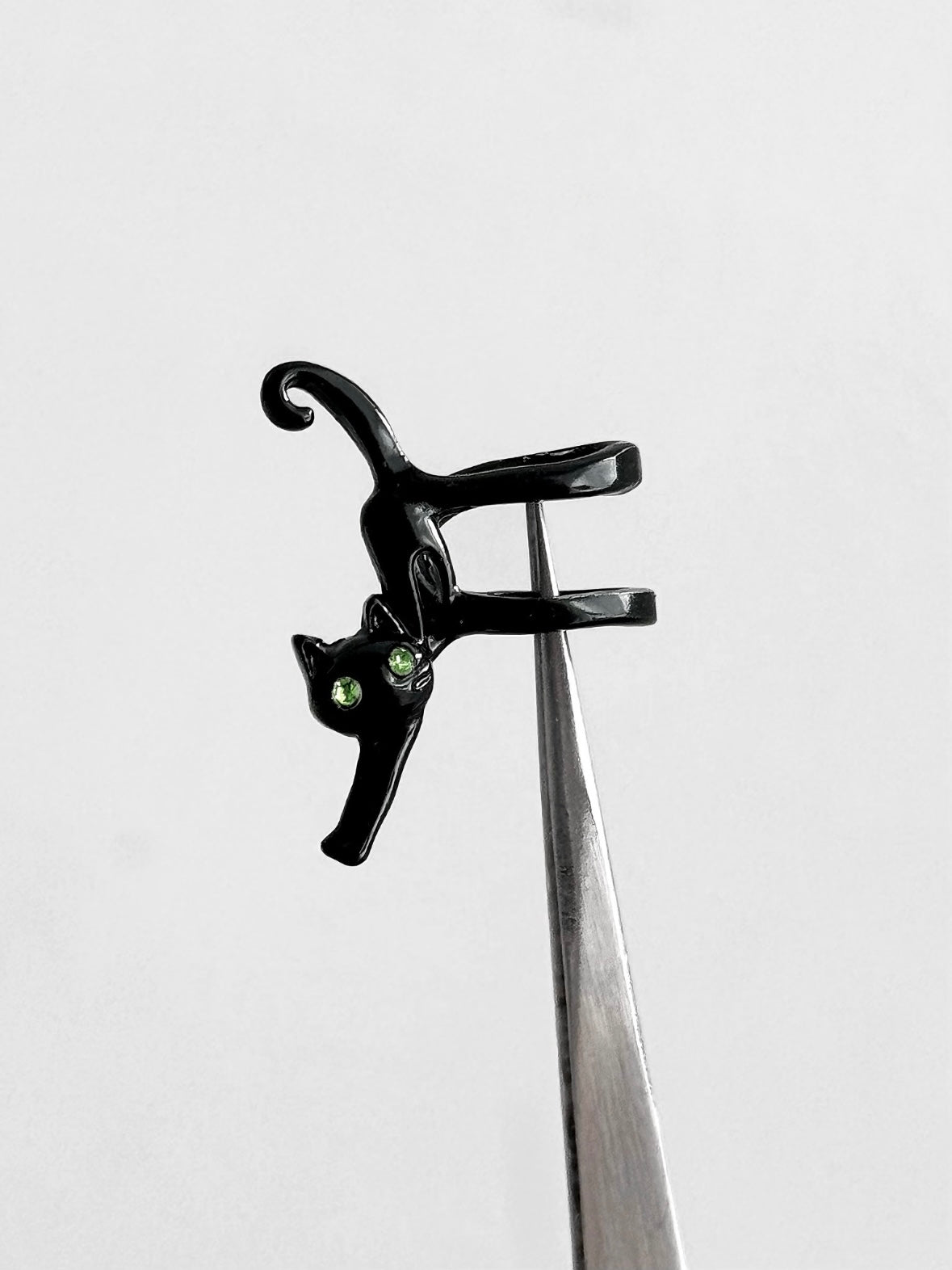 Designer Cat Stretching Ear Cuff