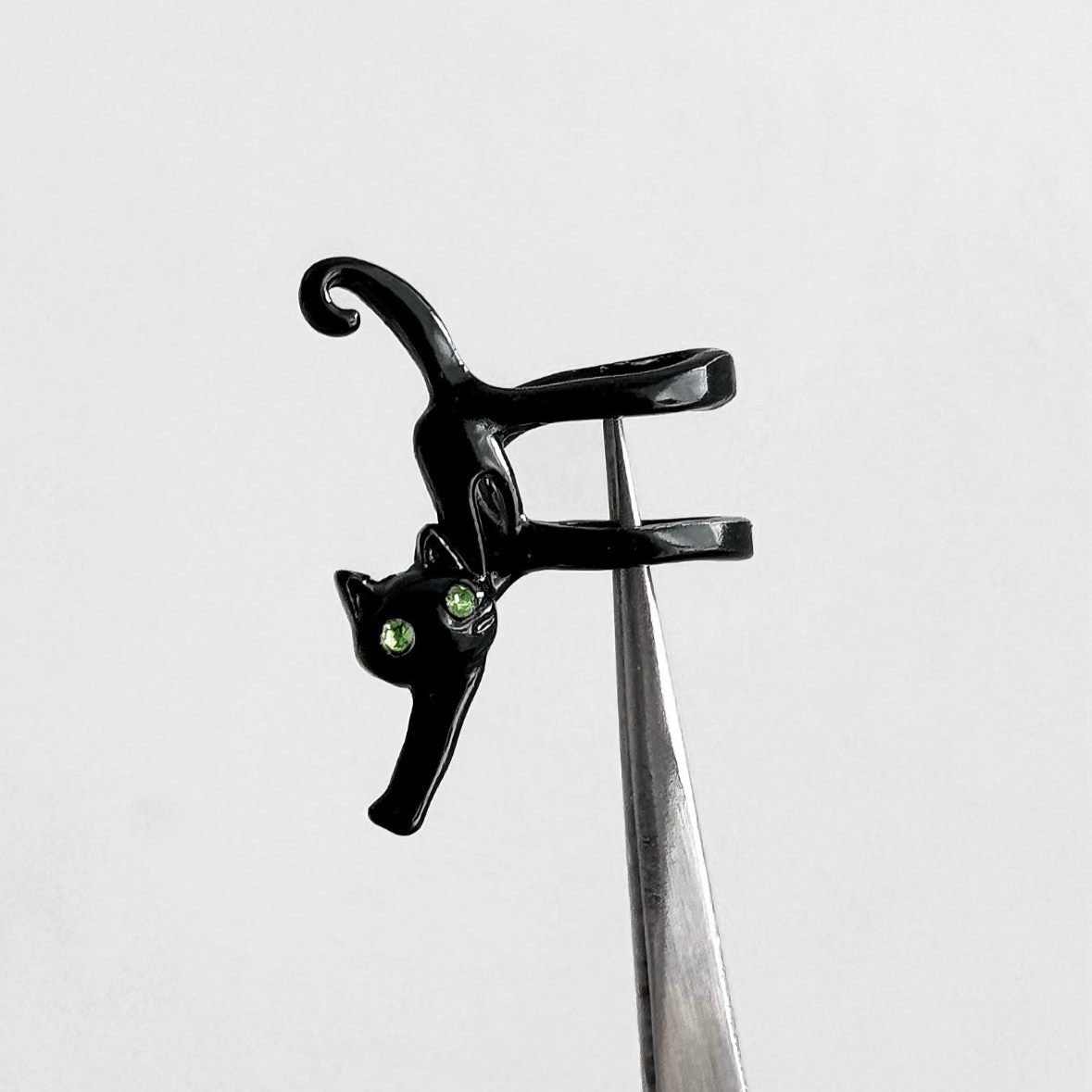 Designer Cat Stretching Ear Cuff