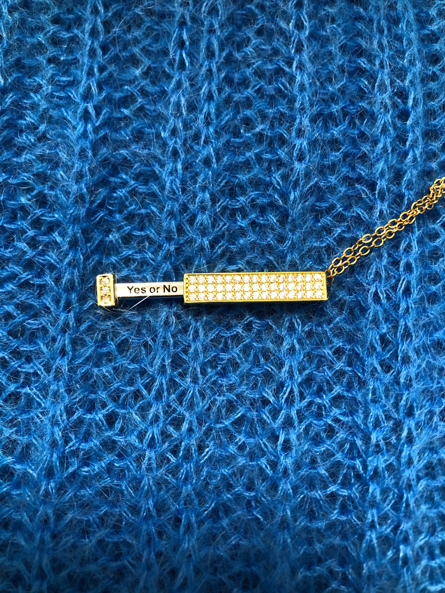 Mir geht es gut / Ja oder Nein Halskette