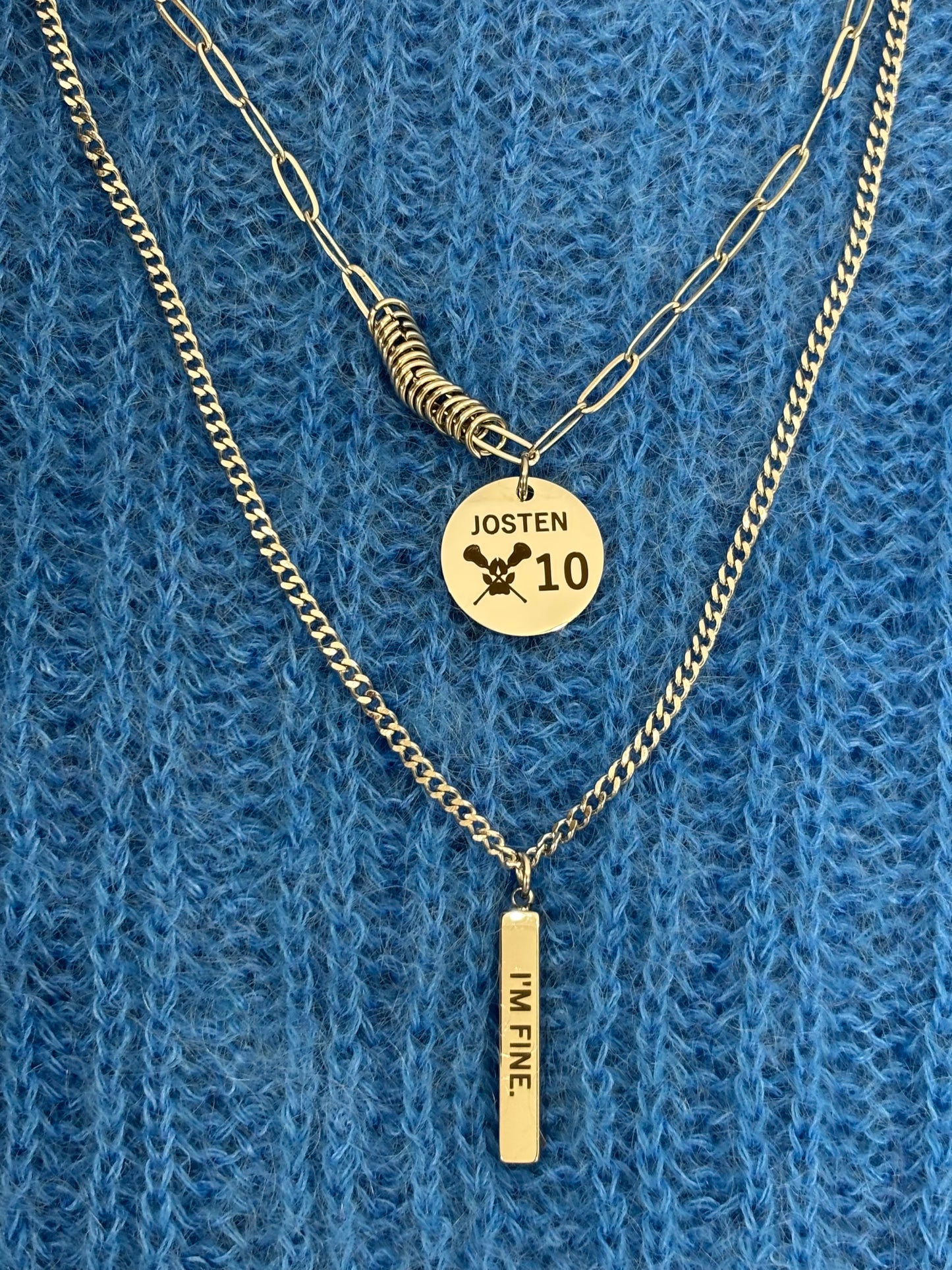 AFTG Neil Josten Double Layer Necklace