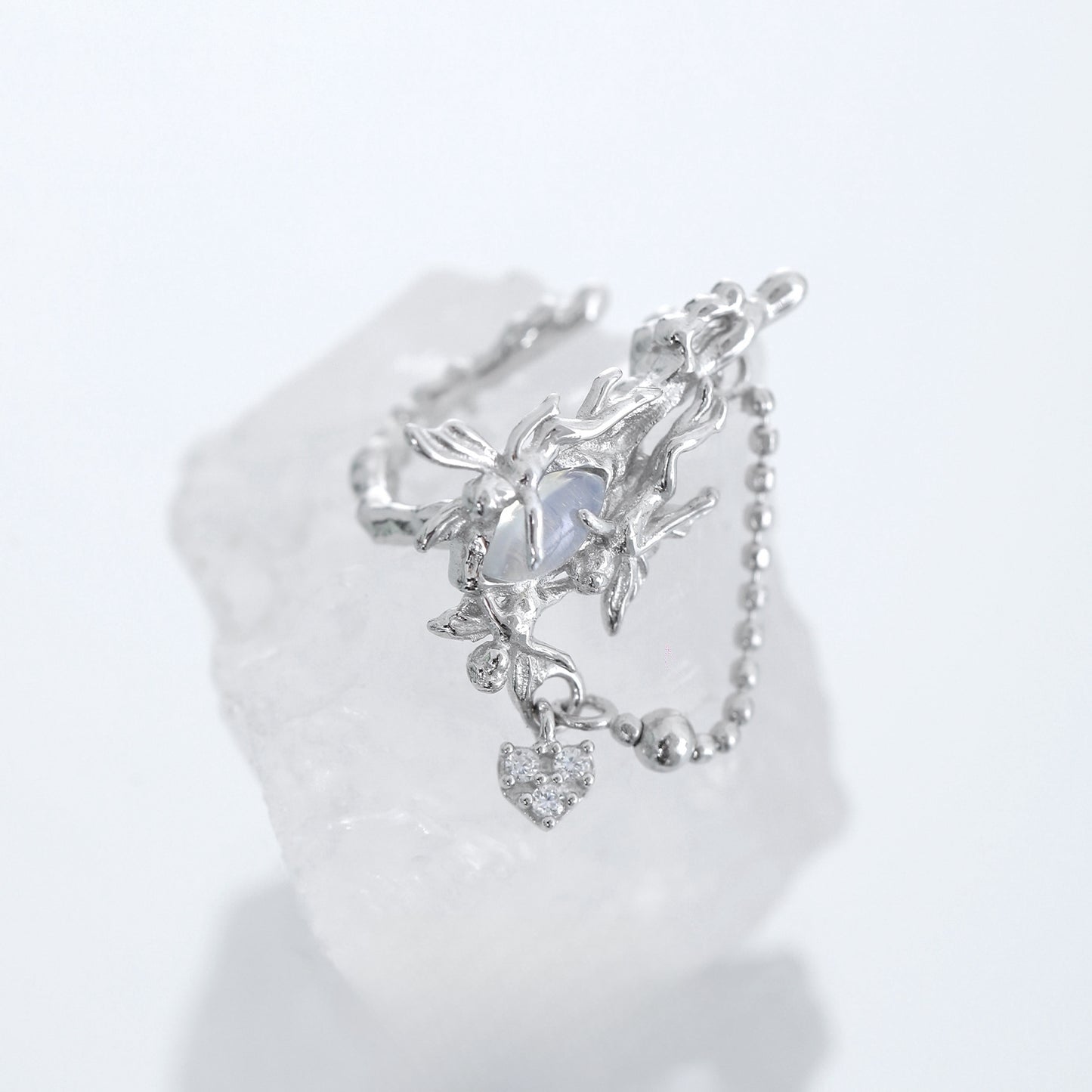 Schicke süße S925 Silber Opal Ohrringe