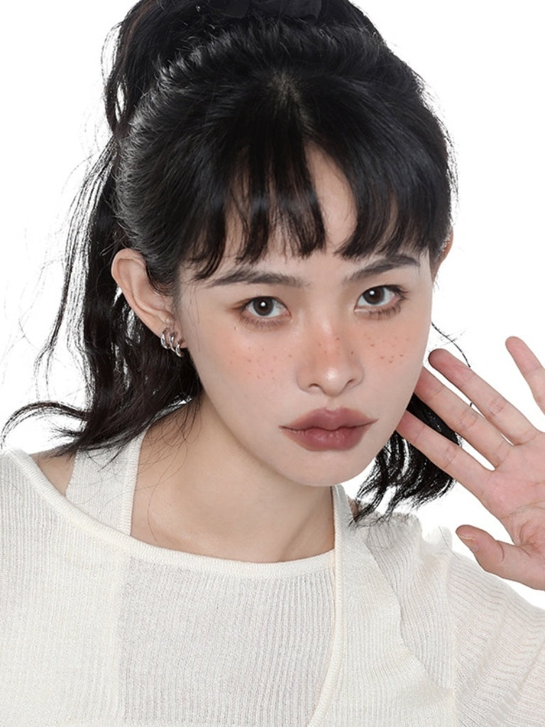 Designer-Ohrringe aus Metall von Solon