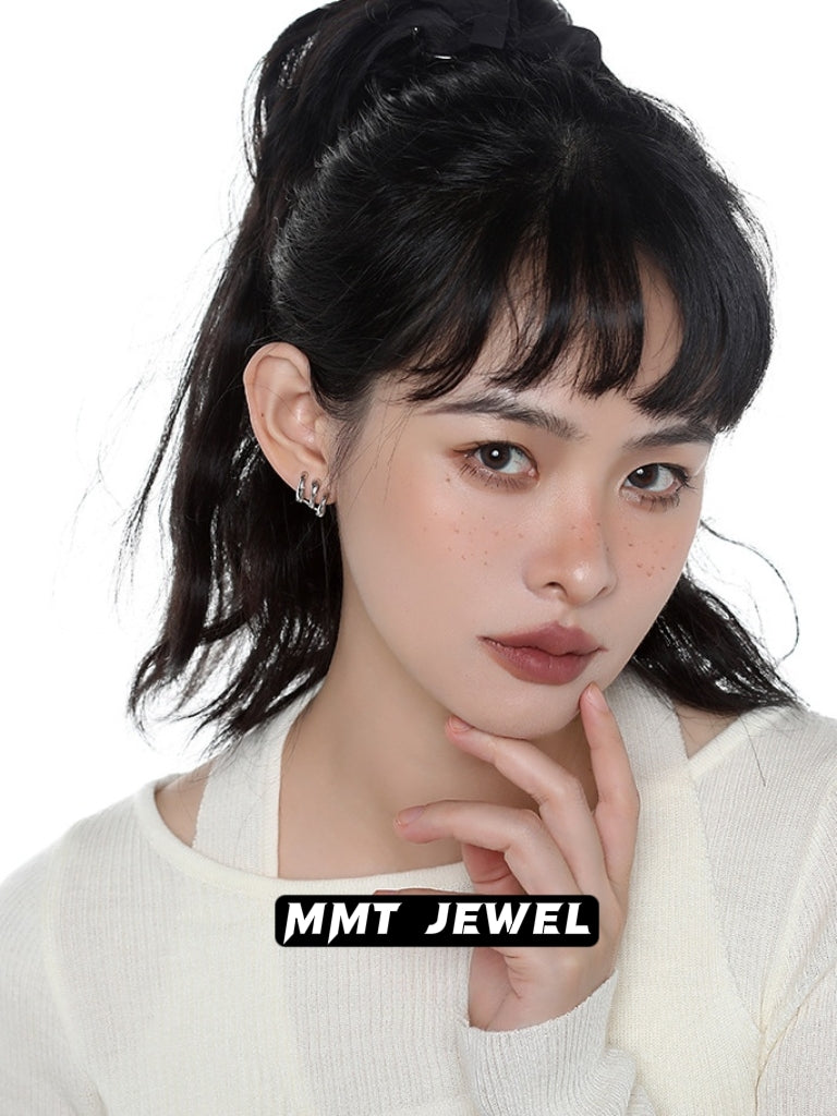 Designer-Ohrringe aus Metall von Solon