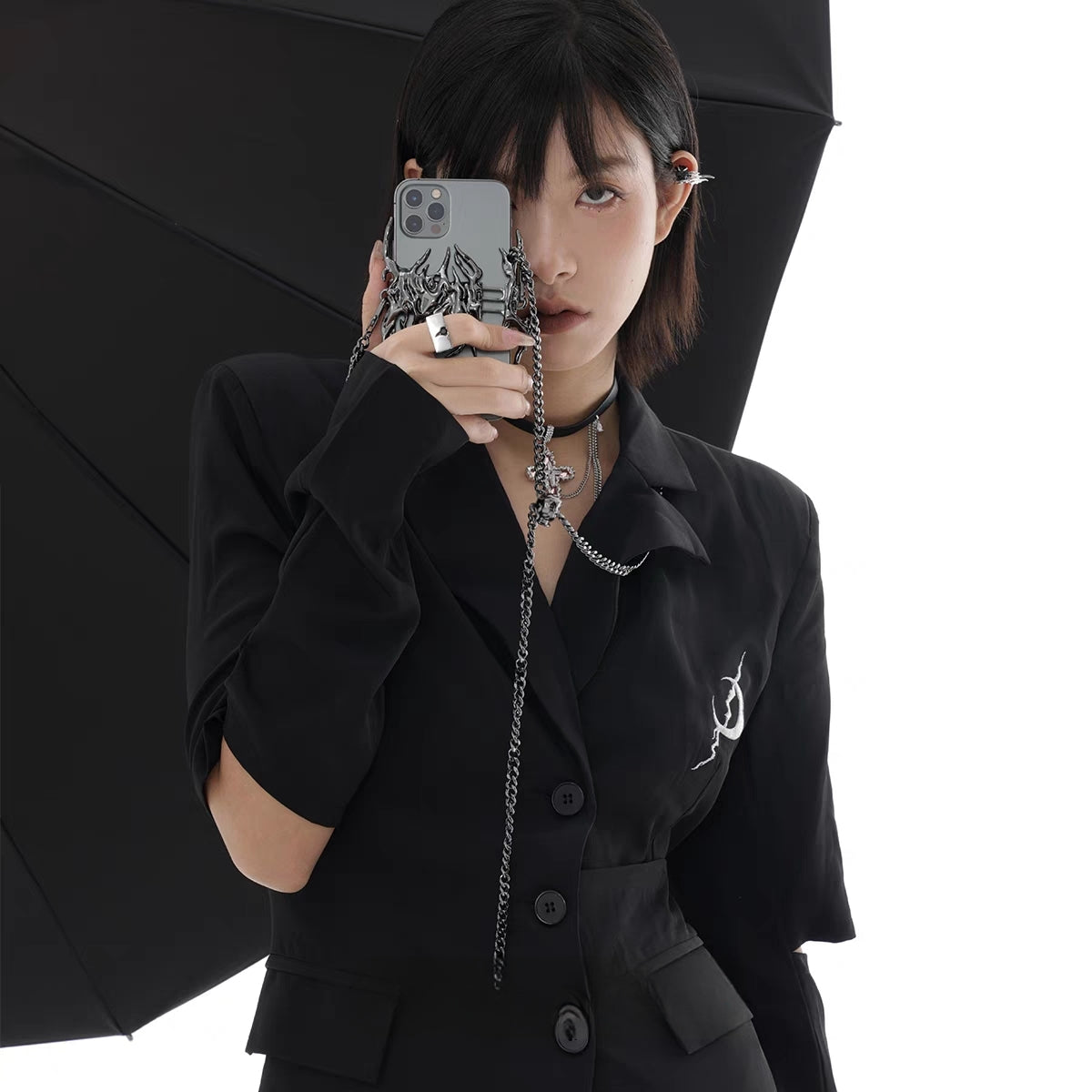 Schicker Designer-Telefonhalter aus Metall