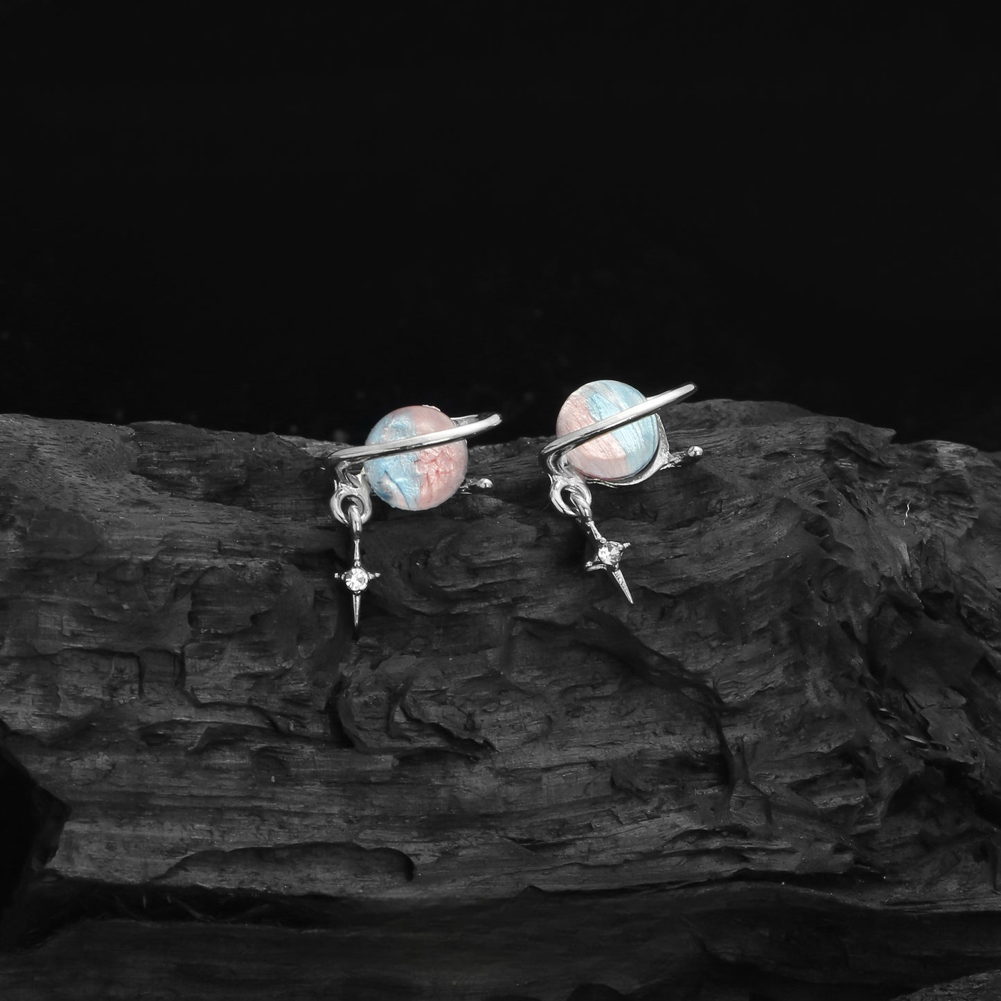 Süße Mädchen Blau Meerjungfrau Ohrstecker