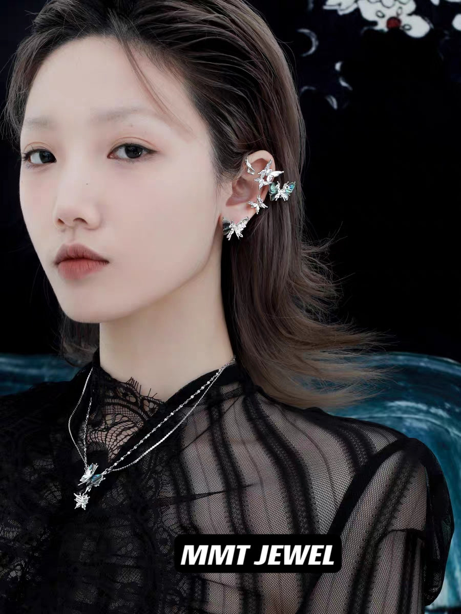 Designer Schmetterling High-End Sweet &amp; Cool Girl Ohr Manschette 