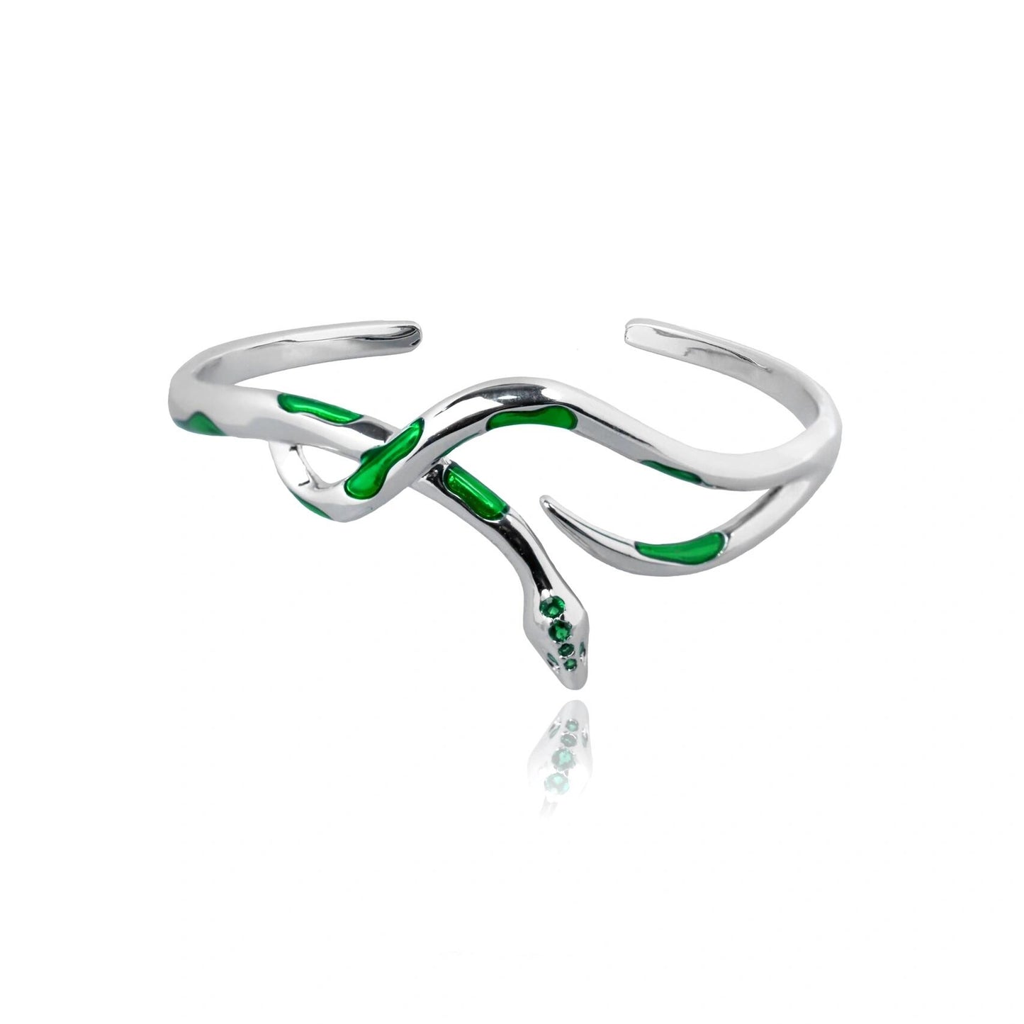 Slytherin Grünes Schlangenmetallarmband