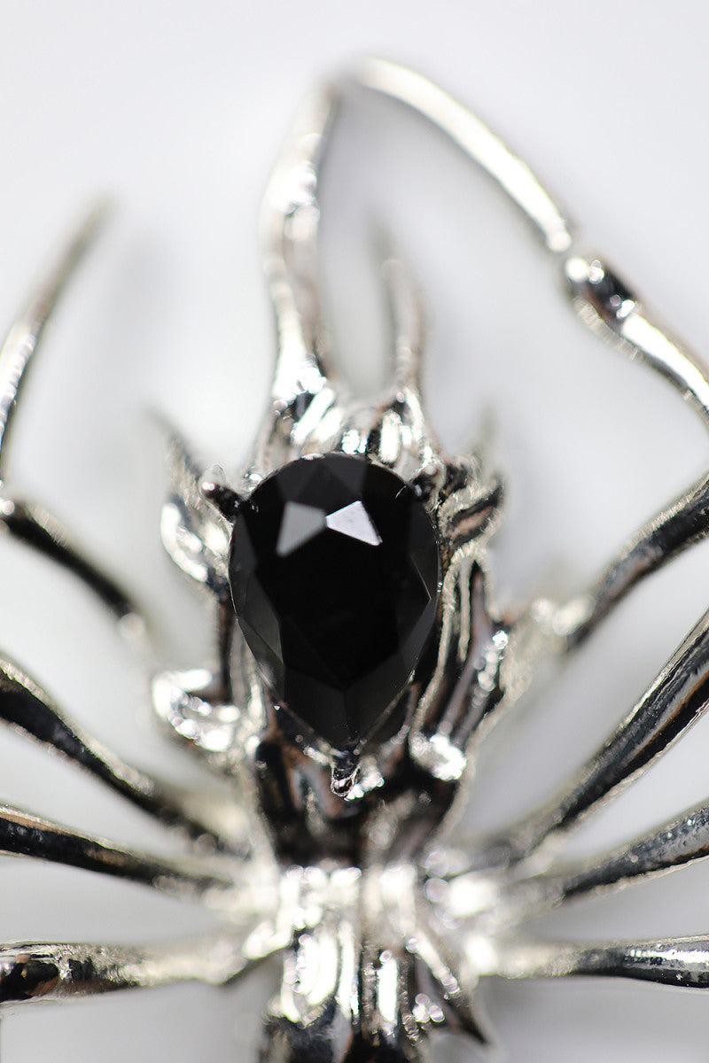 Schicke silberne Spinnenhalskette für Unisex