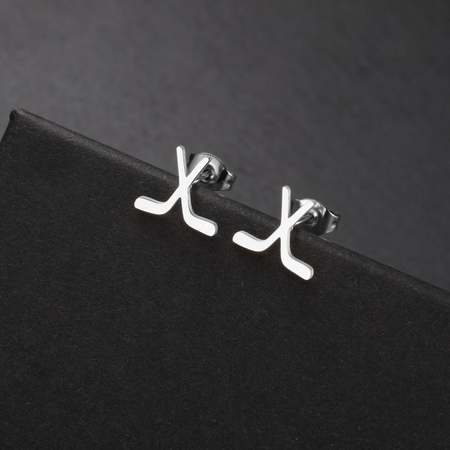 Schlichte, schicke Lacrosse-Ohrstecker