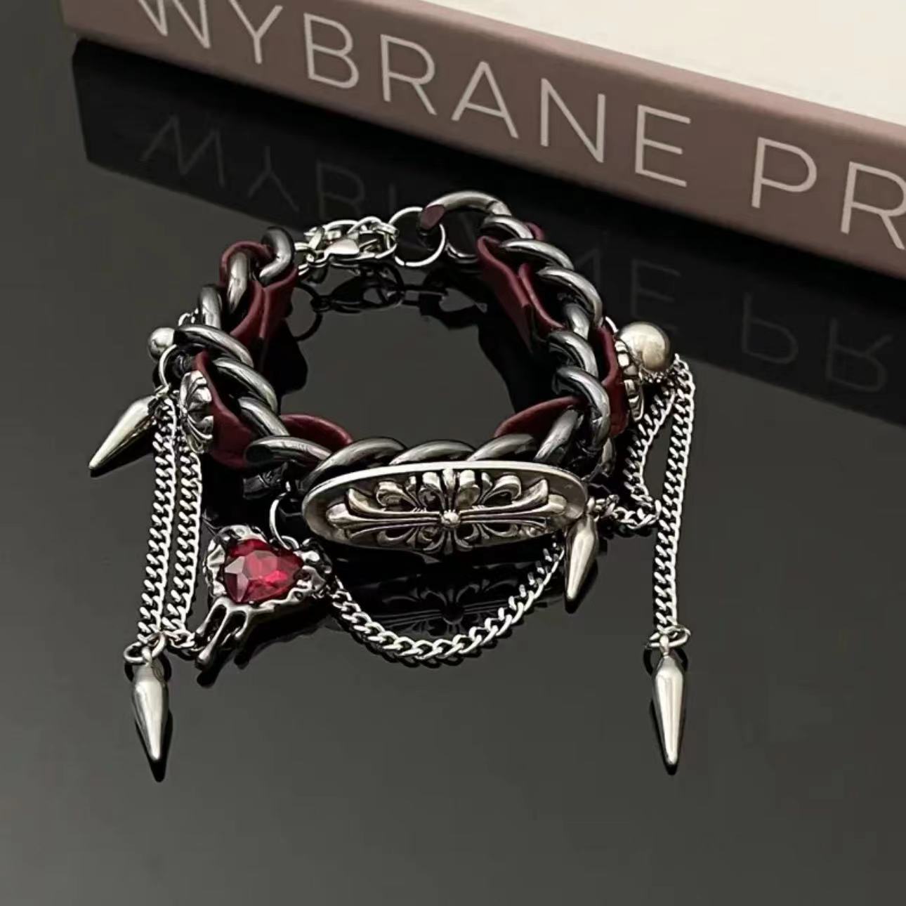 Chic Vintage Gothic Love Necklace & Bracelet