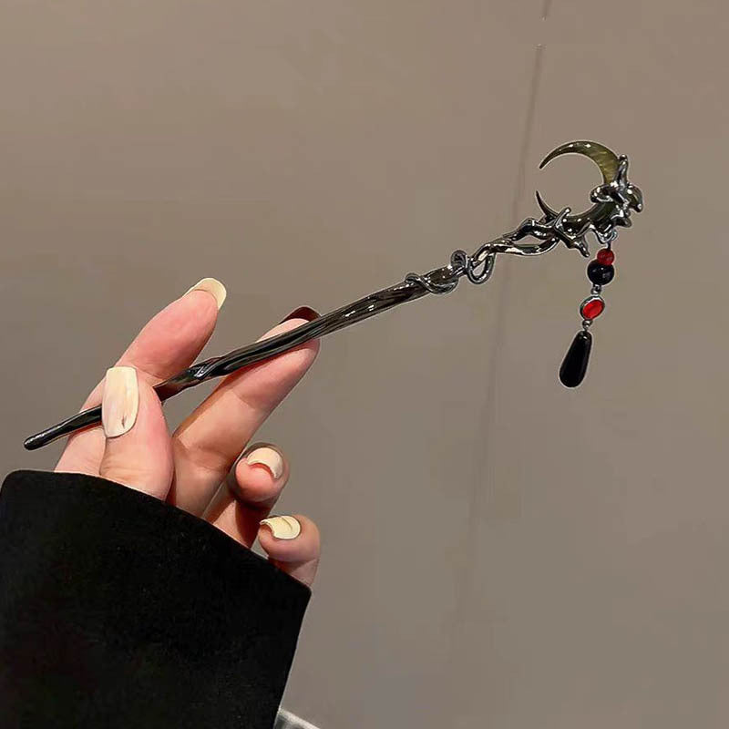 Designer Girl Haarnadel „Schwarzer Mond“