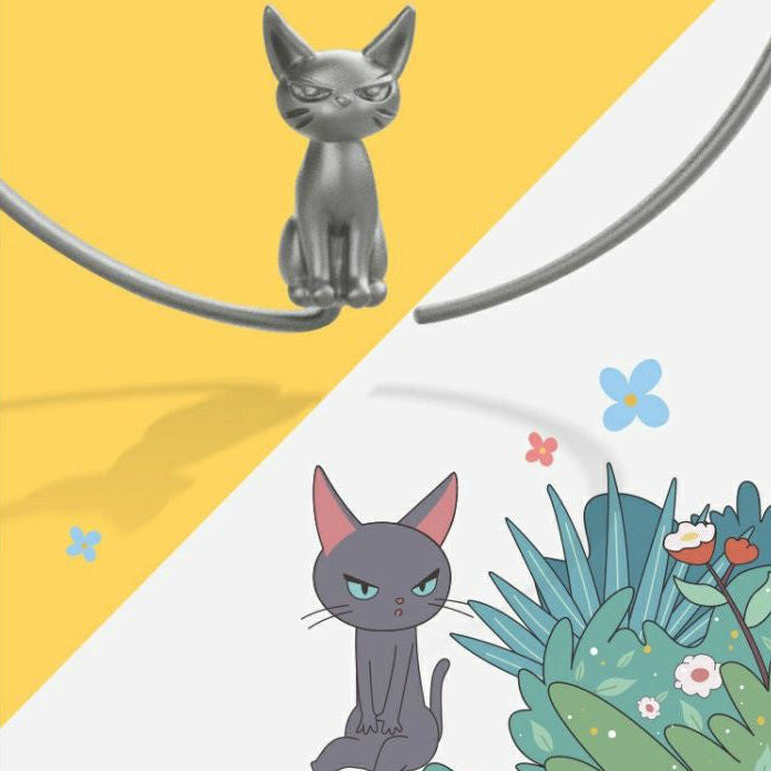 Designer Large Hoop Cat Earrings