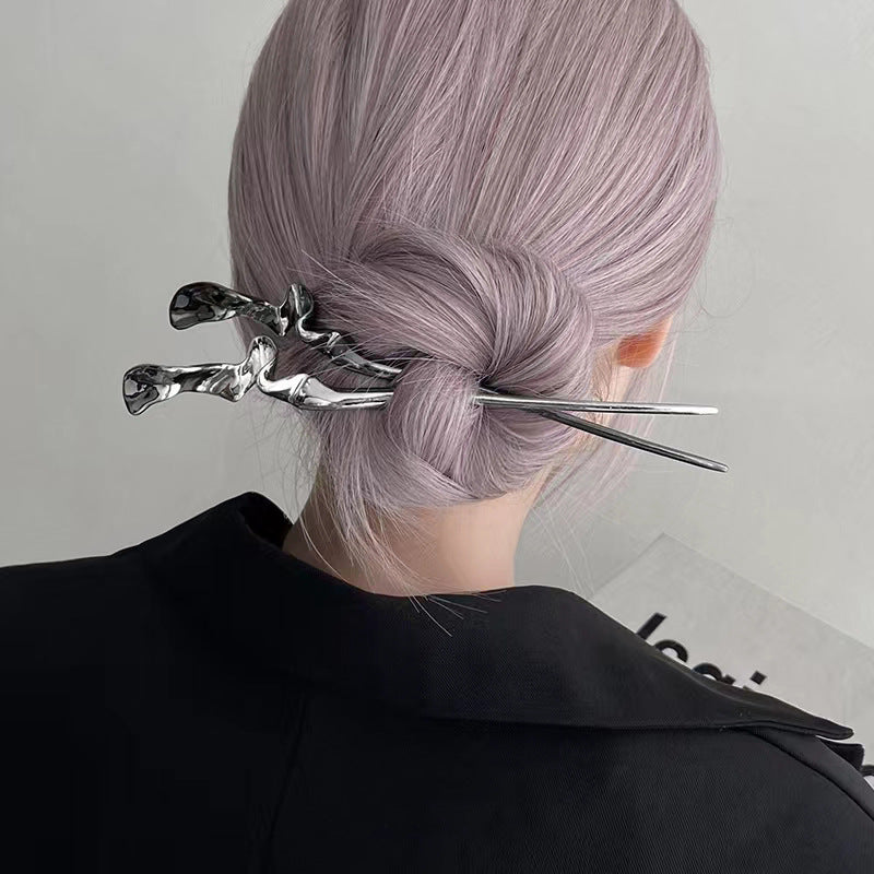 Designer Einfache Künstlerische Metall Unisex Haarnadel