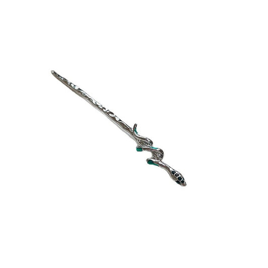 Einfache Haarnadel mit Schlangenmotiv für langes Haar für Damen