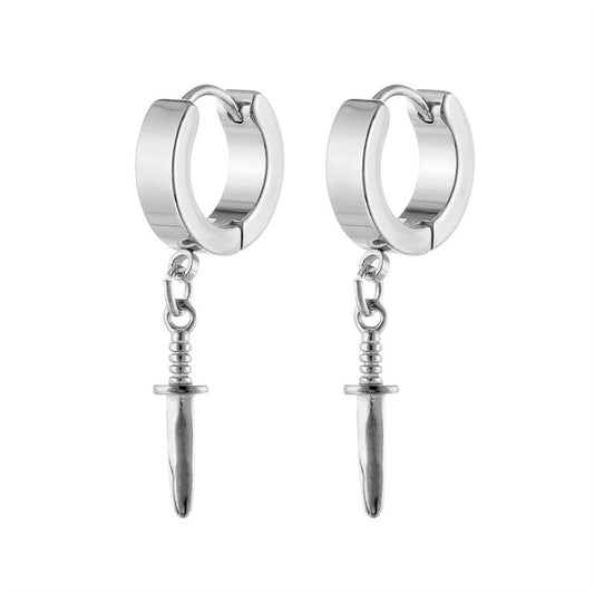 Simple Unisex Dagger Earrings