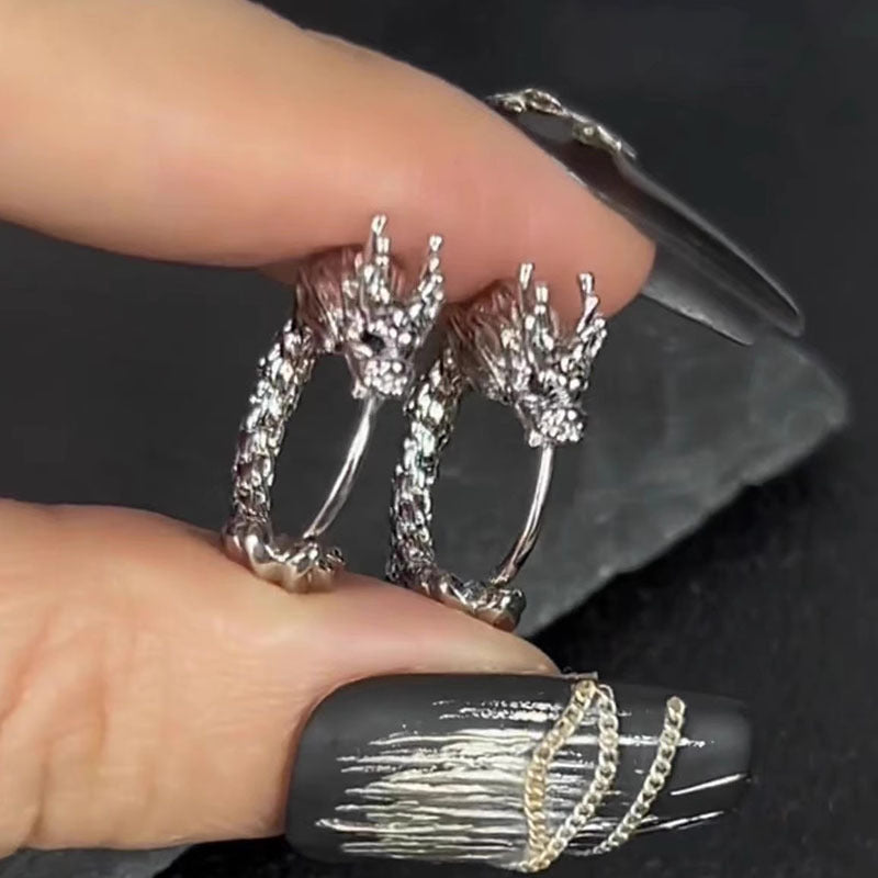 Chic Dragon Unisex S925 Silber Creolen