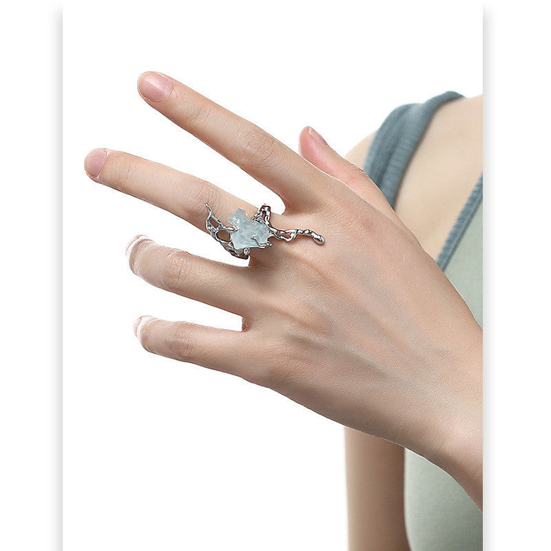 Öffnungsring aus Naturstein „Blue Glacier“