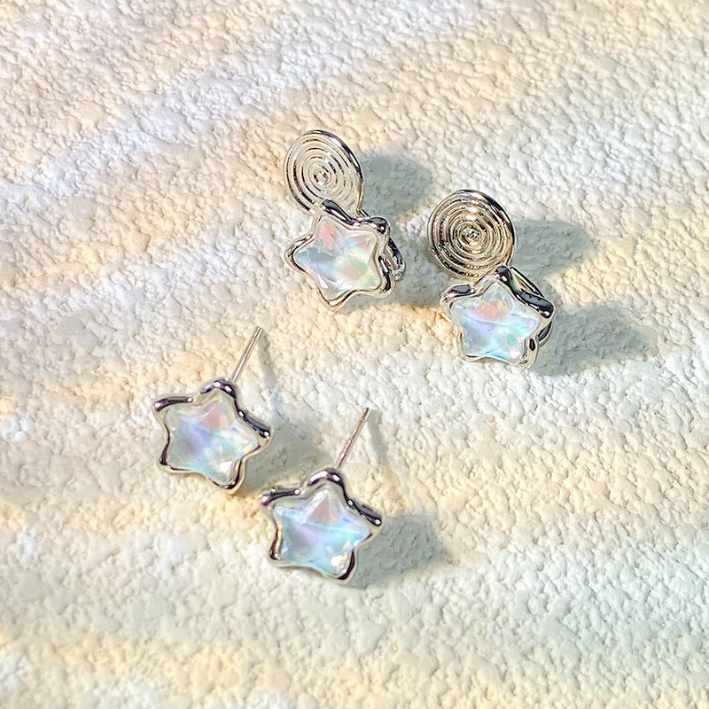 Designer-Ohrstecker mit süßen Sternen