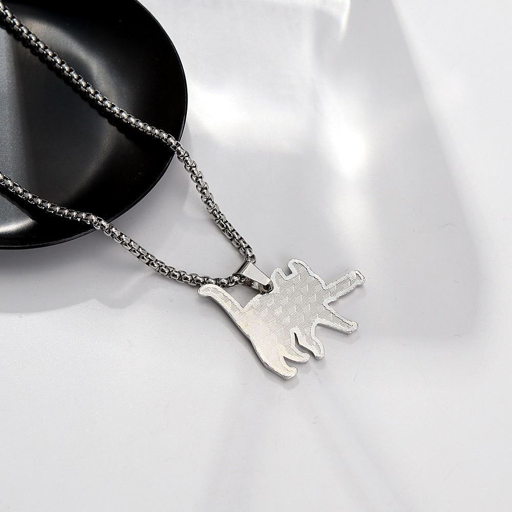 Katzenkiller Edelstahl Halskette