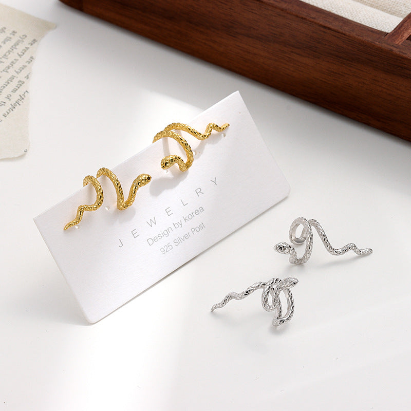 S925 Silber Unisex Schlangen Ohr Manschette