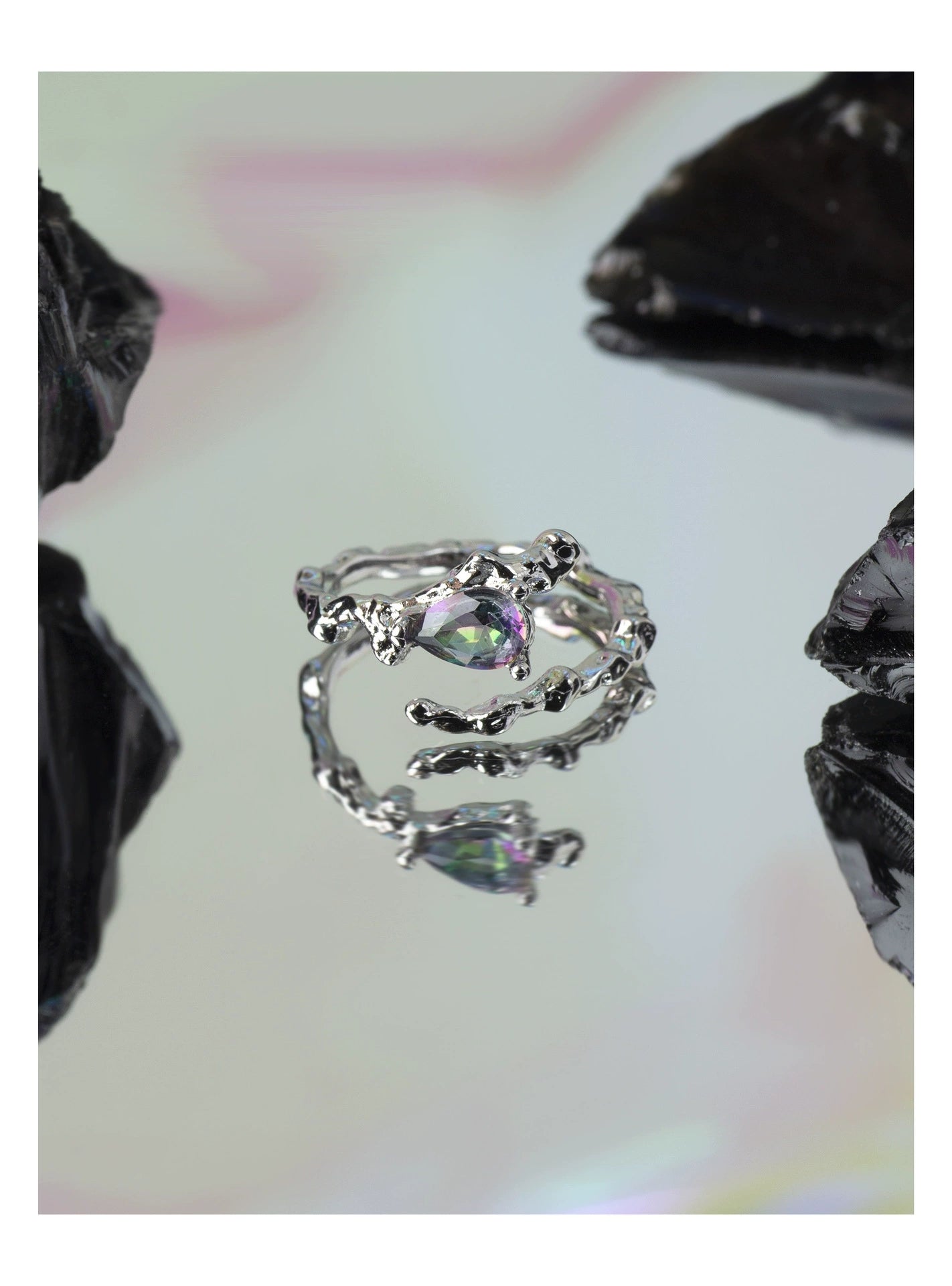 Designer Unisex Spezial-Interesse Strass verstellbarer Ring