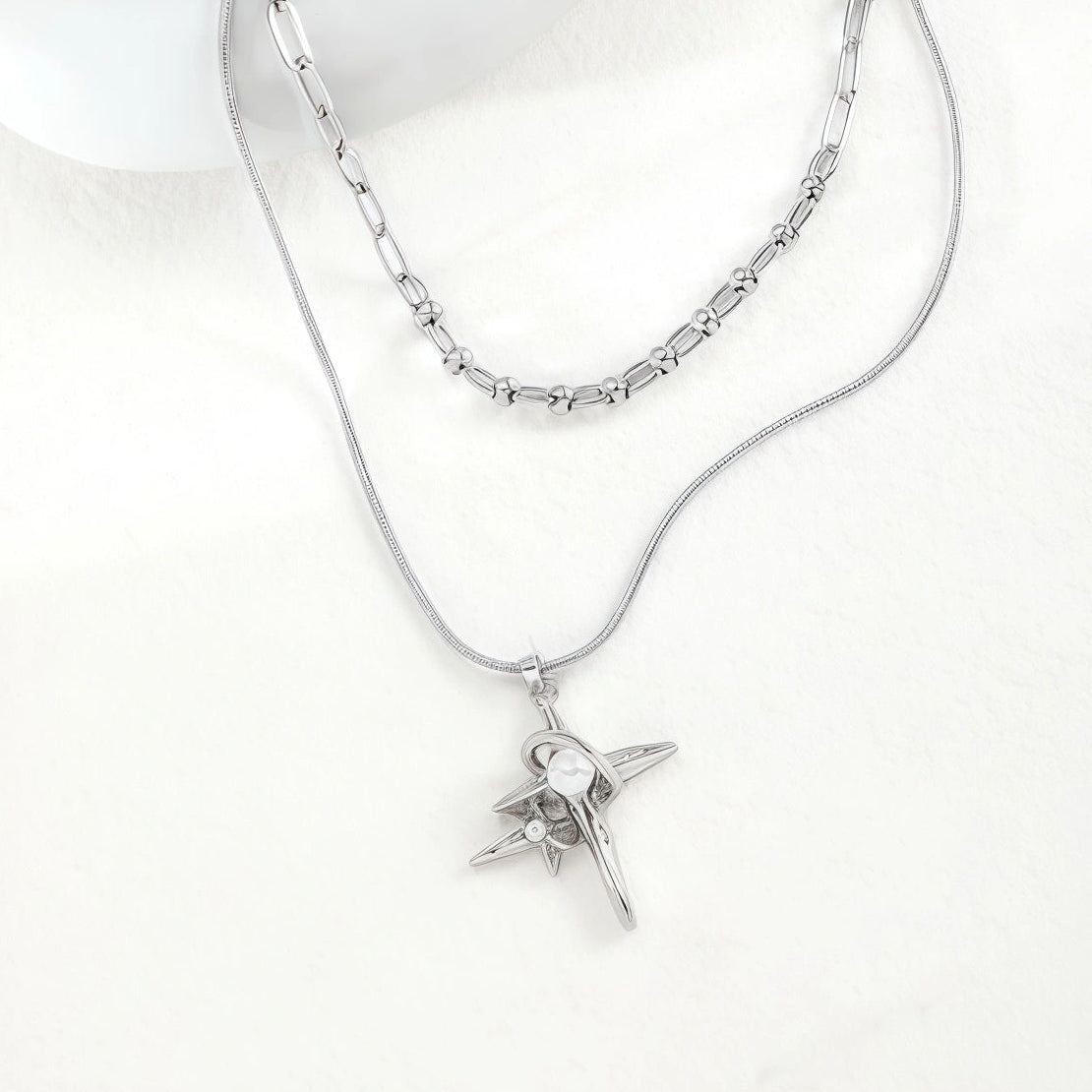 Y2K Four-pointed Star Necklace
