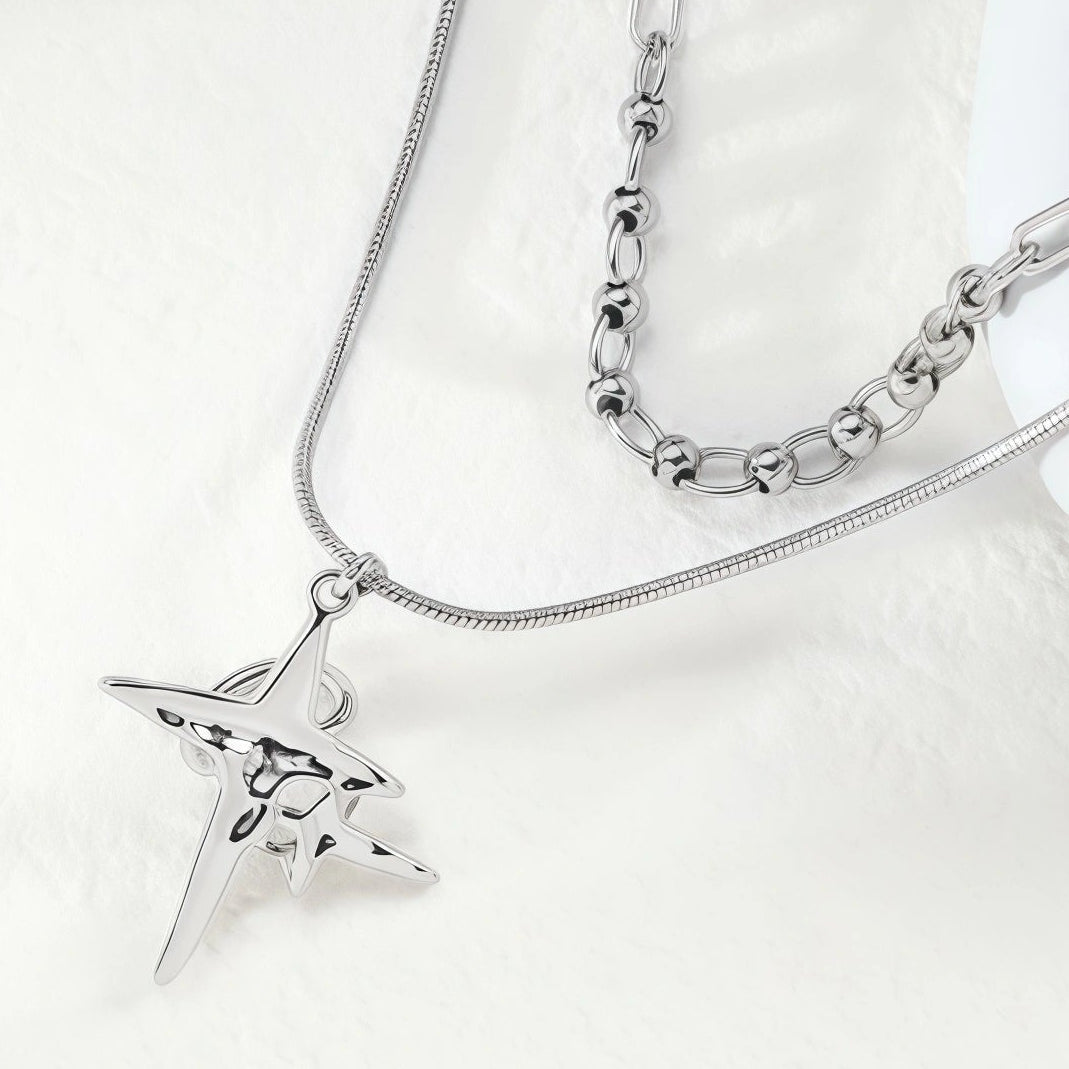 Y2K Four-pointed Star Necklace