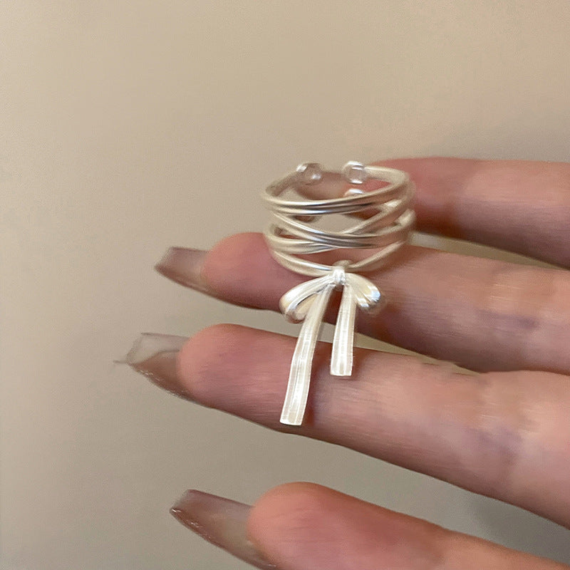 Süßer Ballettring aus Metall mit Schleife für Mädchen