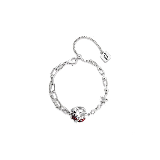 Gothic Style Red Moon Shining Star Bracelet