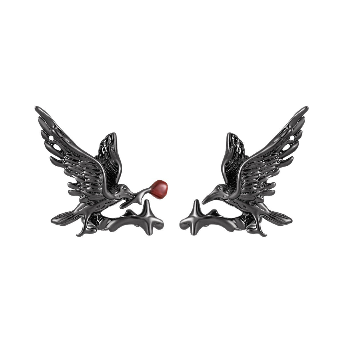 Goth Dark Raven Resin Ear Cuff