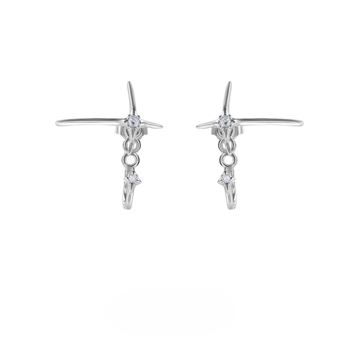 Designer S925 Silver Star Earrings