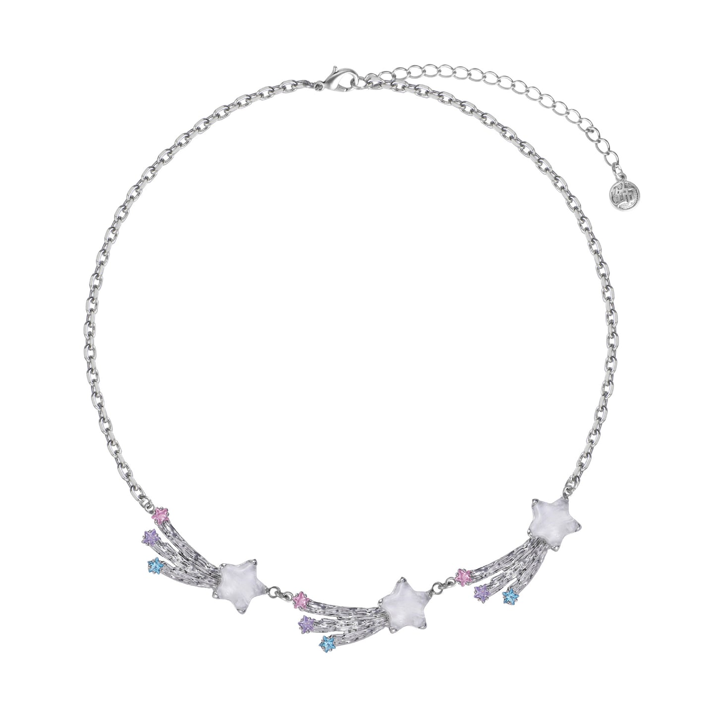 Y2K Goth Scarlet Black Meteor Necklace