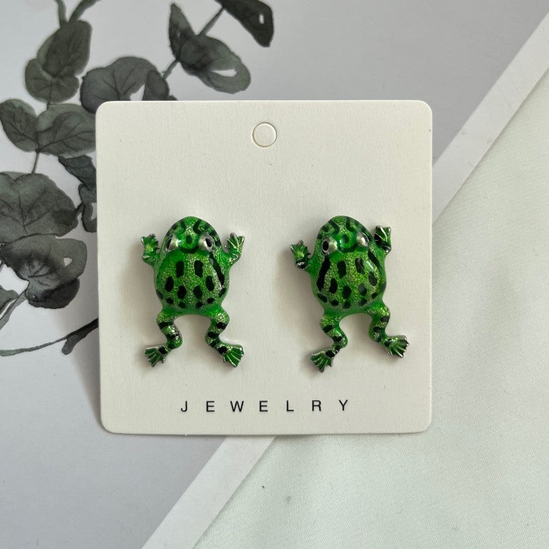 Niedliche Frosch-Ohrringe im Unisex-Design