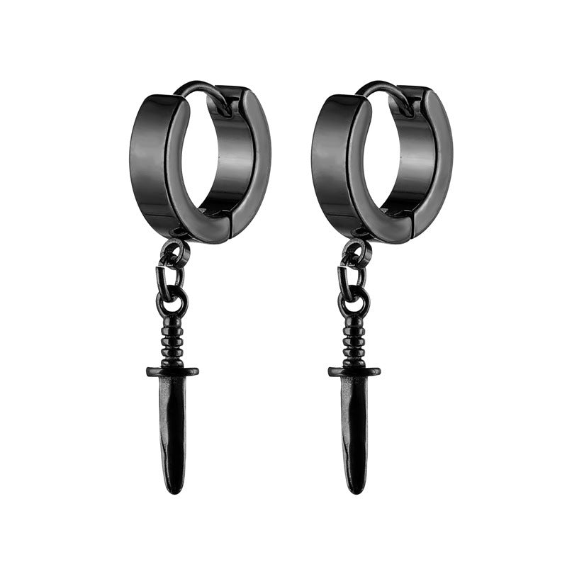 Simple Unisex Dagger Earrings