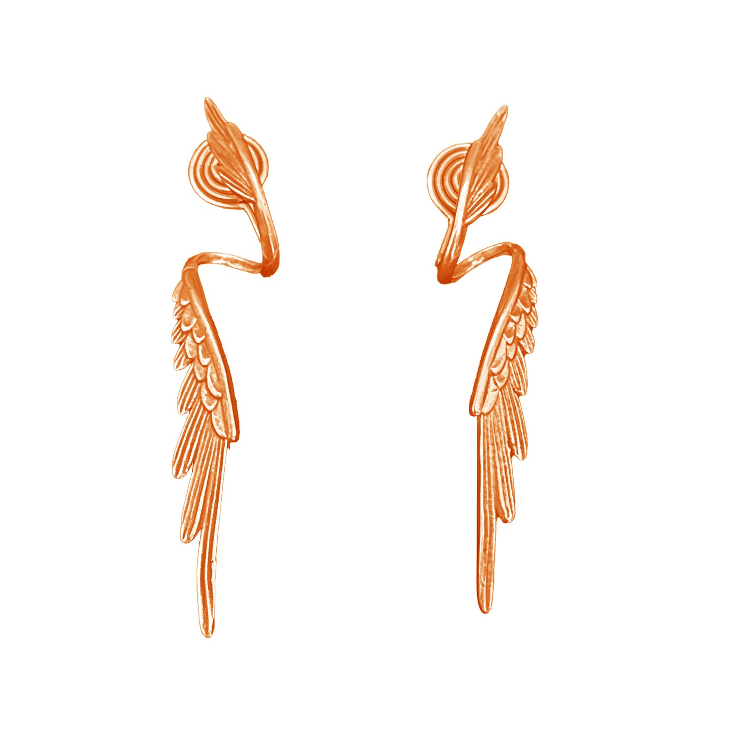 Designer-Ohrstecker mit Engelsflügeln