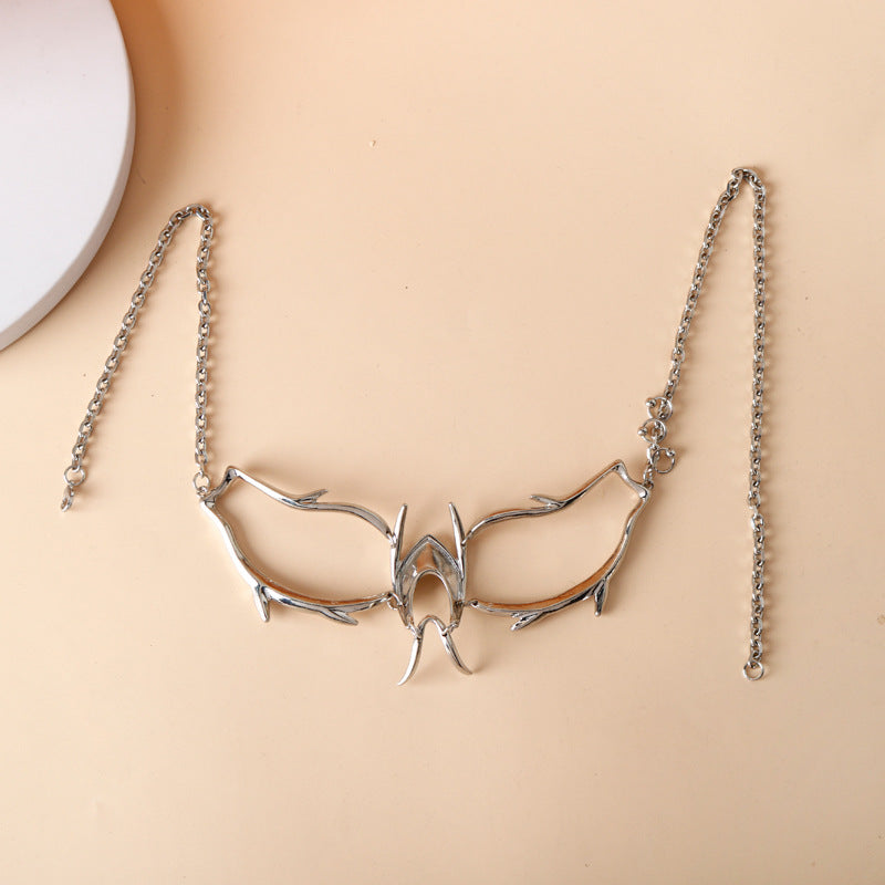 Silberne Cyberpunk-Gesichtsmaske, Unisex