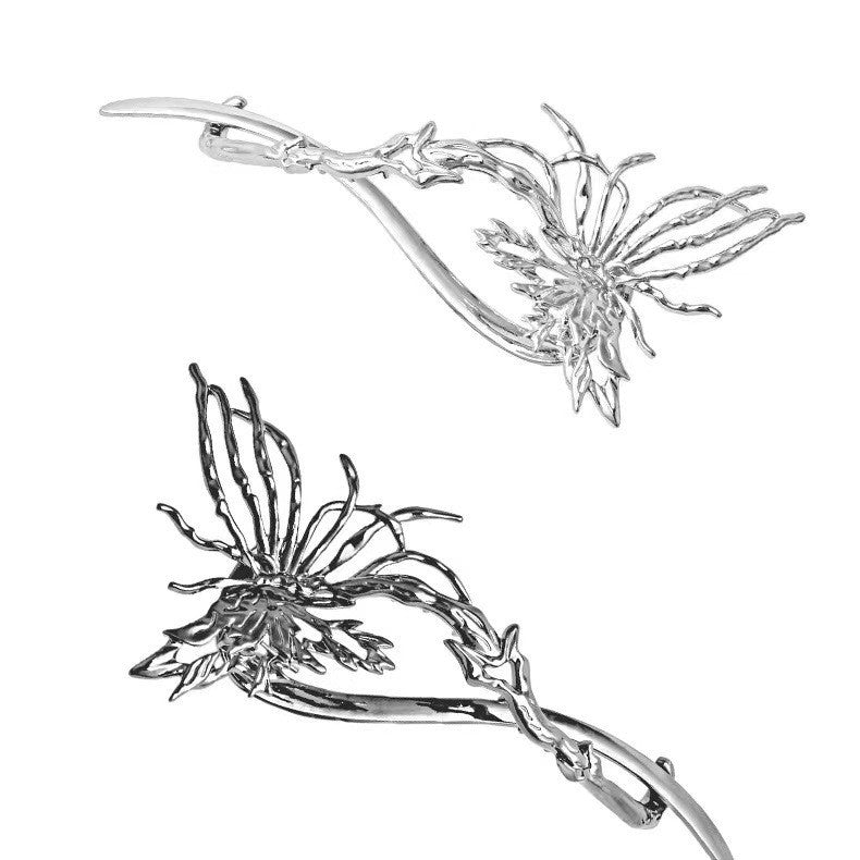 Schicke Designer-Schmetterlings-Haarnadel aus Metall