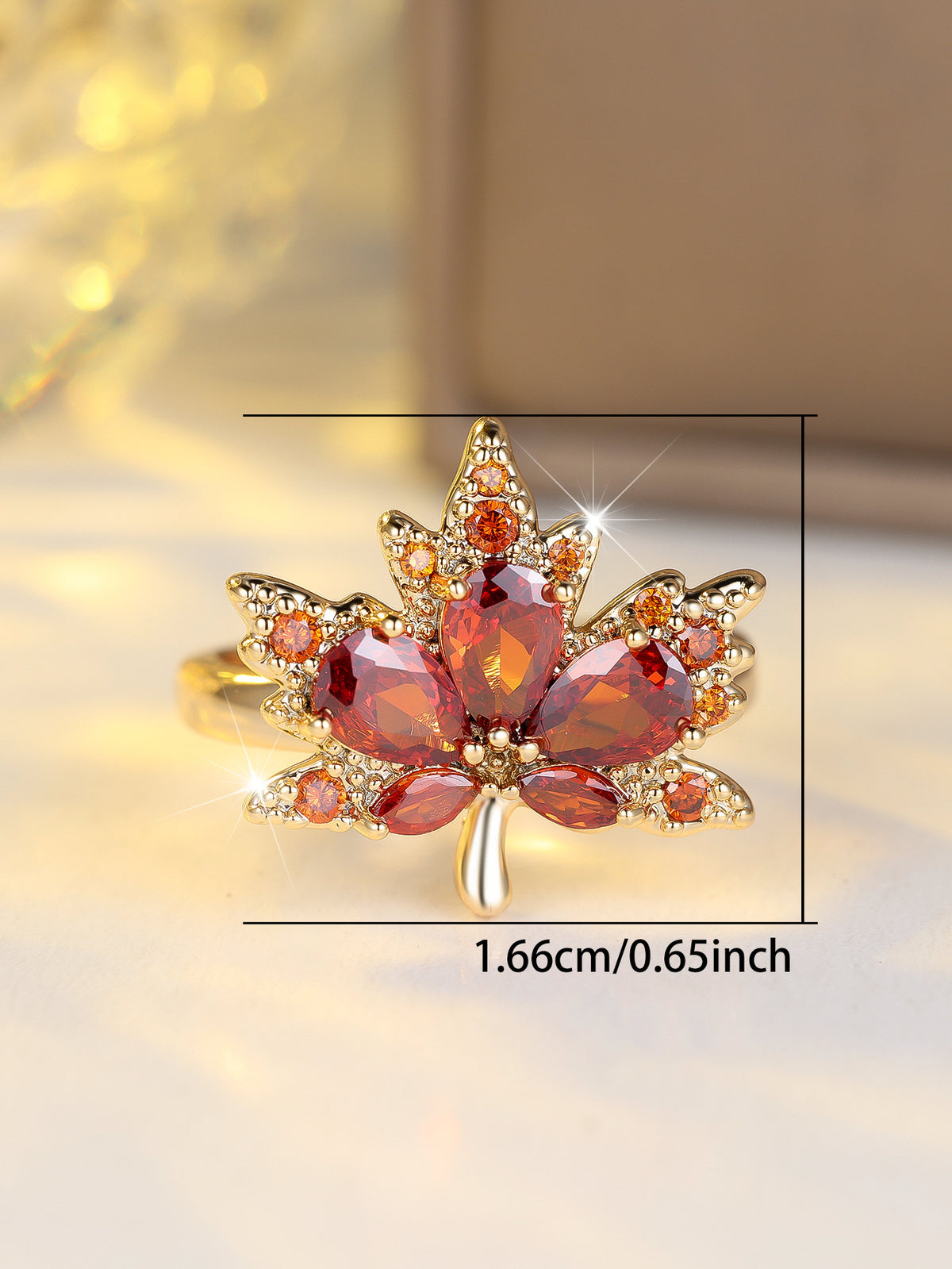 Kazuha Inspired Maple Leaf Rings