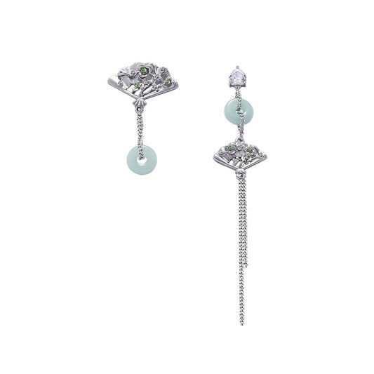 Y2K Fan Asymmetrical Earrings