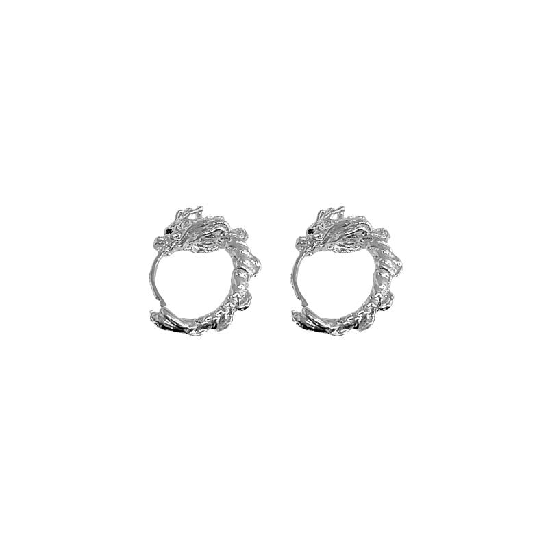Chic Dragon Unisex S925 Silber Creolen