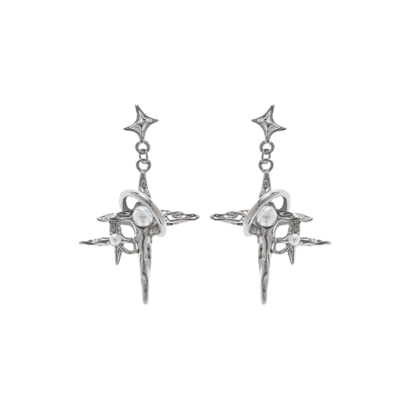 Y2K Four-pointed Star Earrings