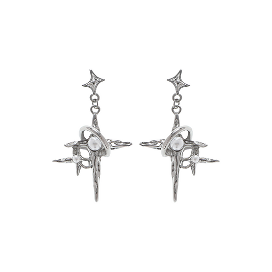 Y2K Four-pointed Star Earrings
