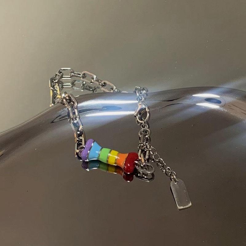 Les Cute Regenbogen-Welpen-Paar-Armband