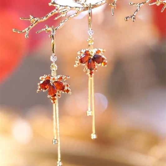 Kazuha Inspired Maple Leaf Hook Earrings