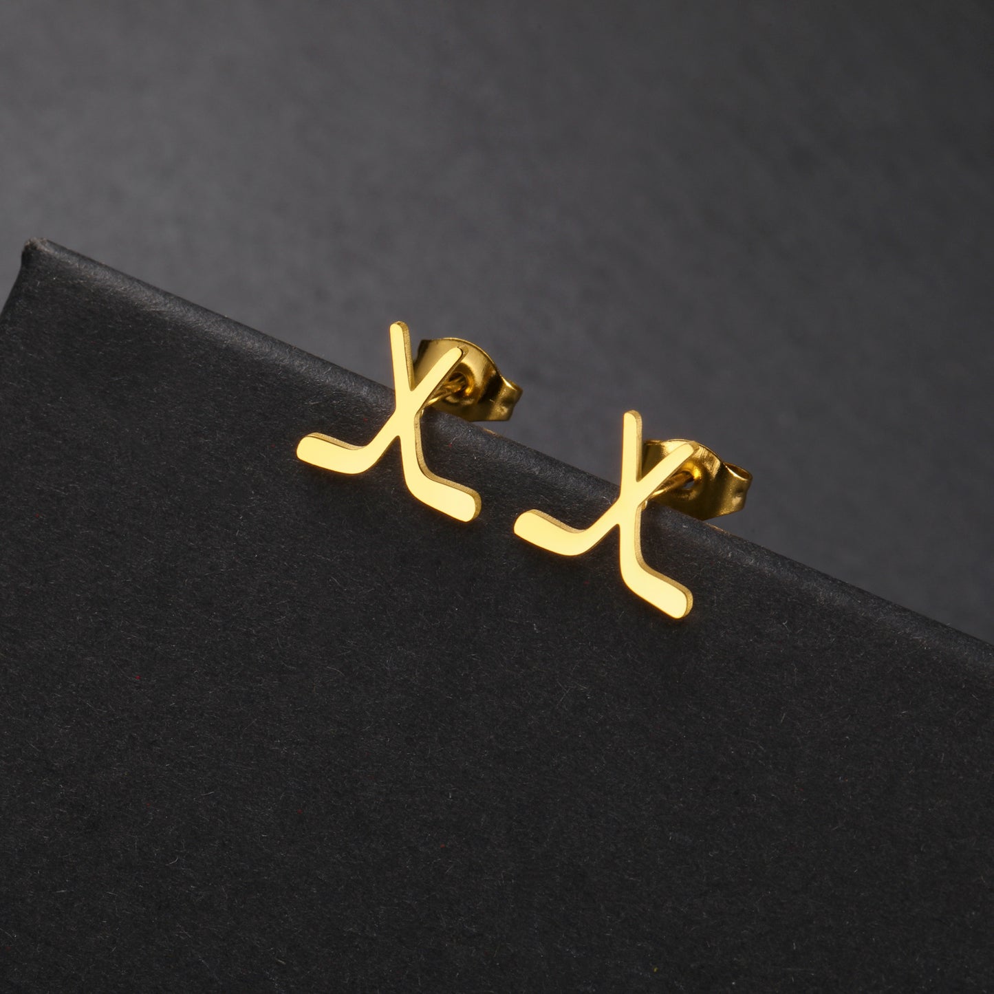 Schlichte, schicke Lacrosse-Ohrstecker