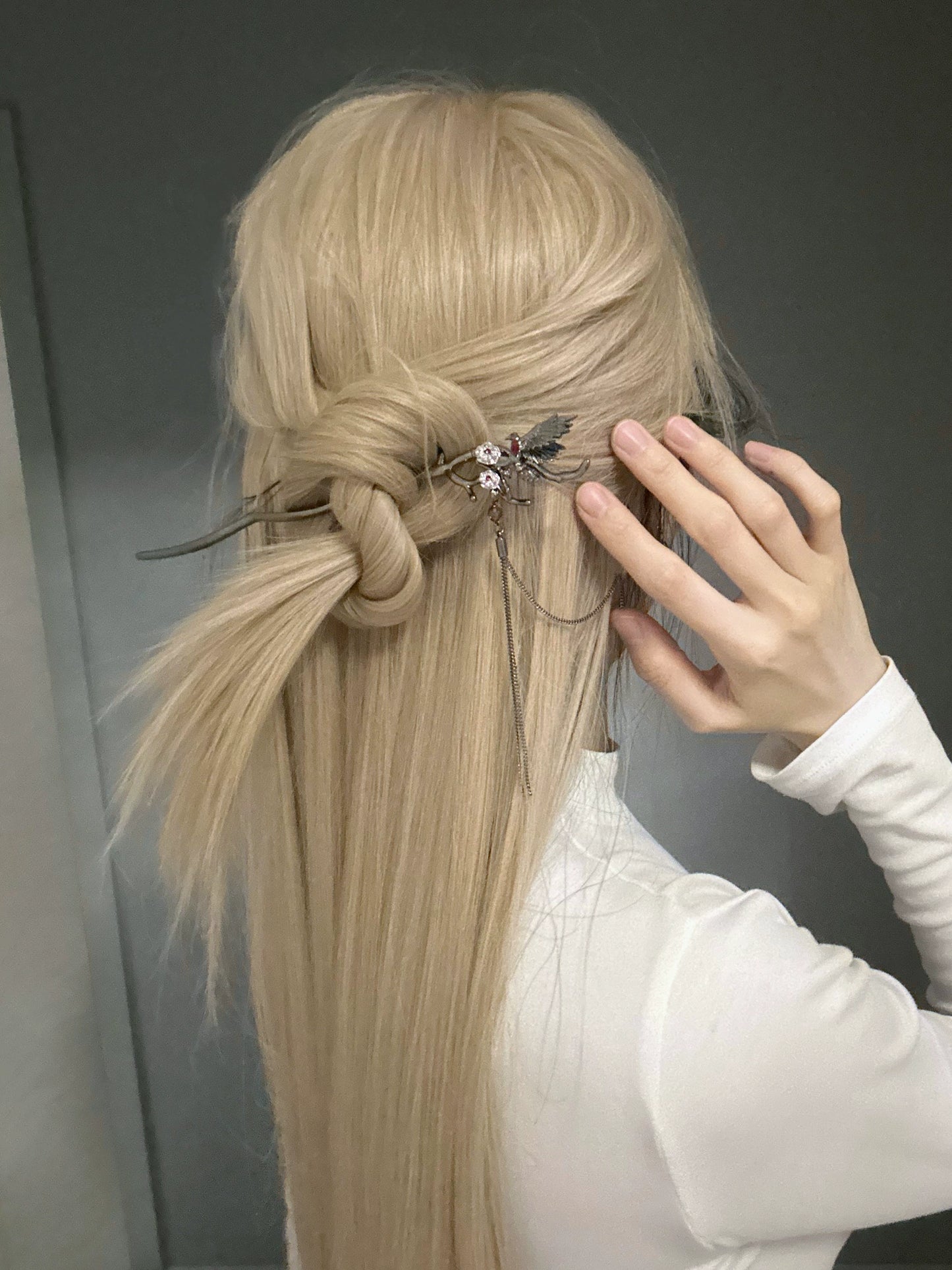 Dark Gothic Raven Hairpin