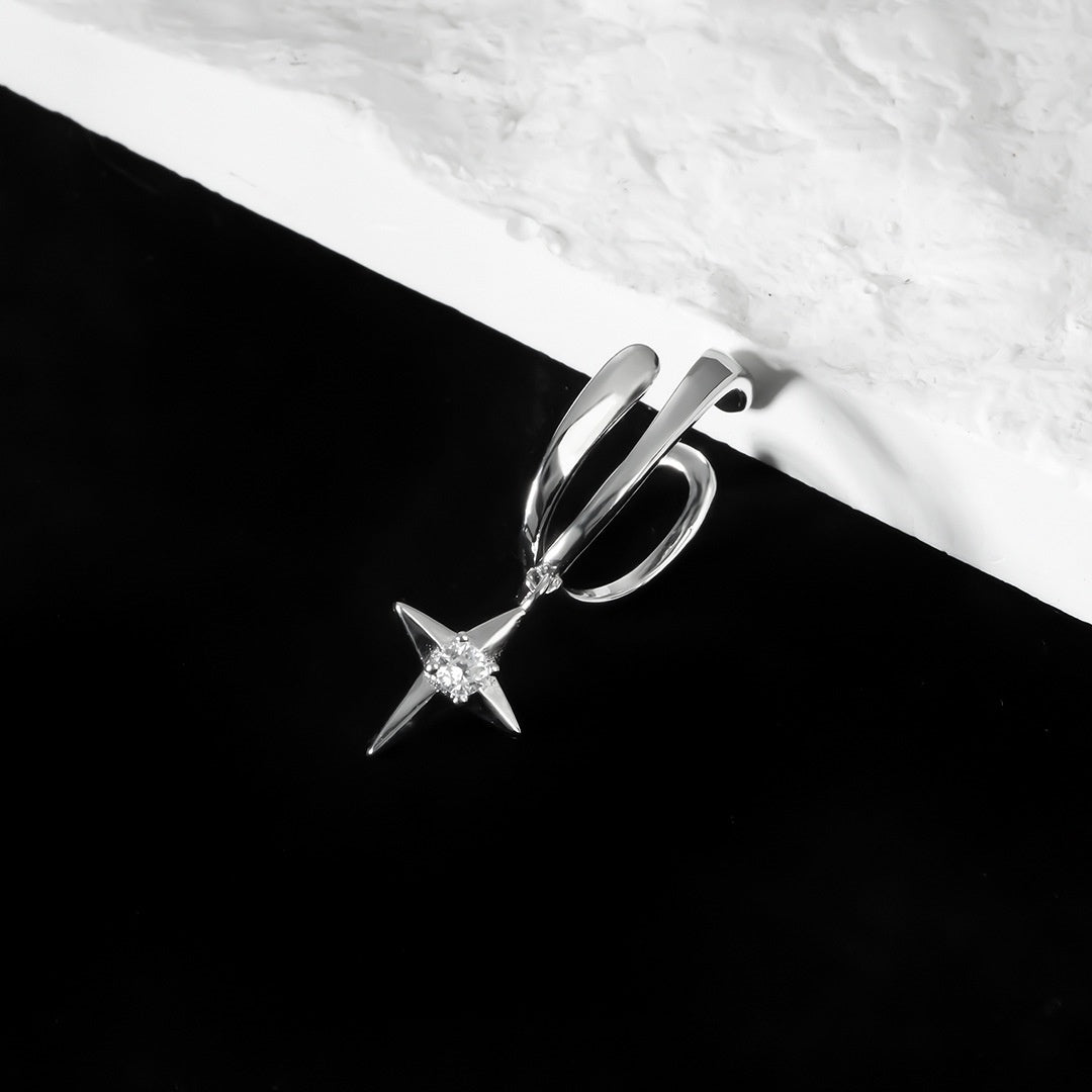 Designer Shining Star Ear Cuff [Single One]