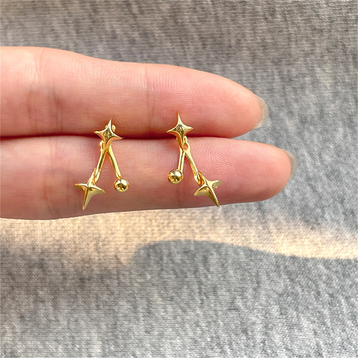 Y2K Designer Star Stud Earrings