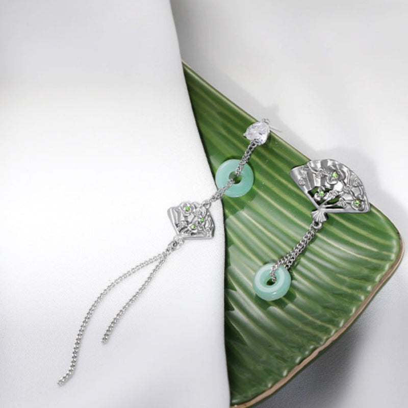 Y2K Fan Asymmetrical Earrings