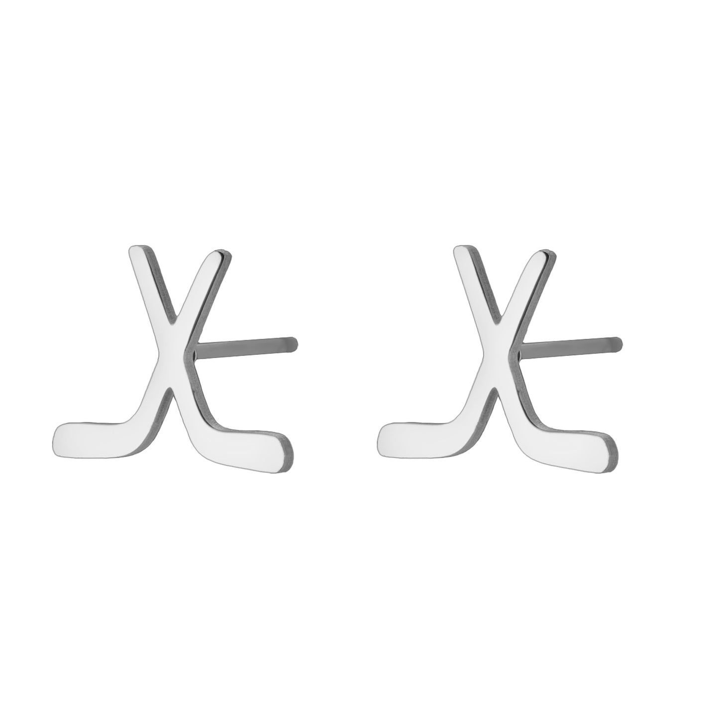 Schlichte, schicke Lacrosse-Ohrstecker